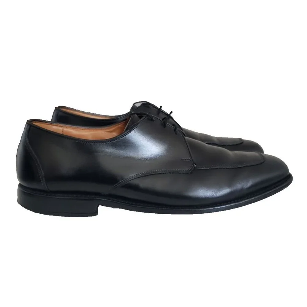 Allen Edmonds Burton Men's Bicycle Toe Dress Shoes Size 12 D Leather Black